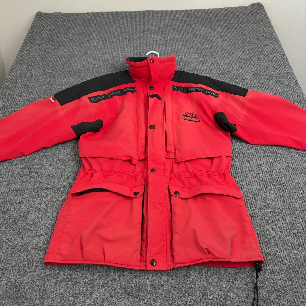 Vintage Marmot‎ Jacket Mens M Red Nylon Gore Tex Colorblock Gorpcore Outdoor
